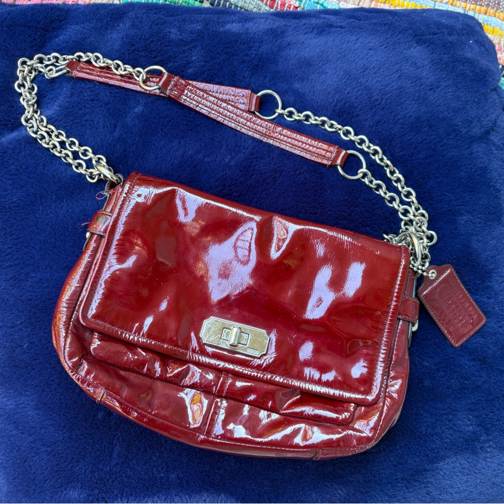 Coach Cherry Red Shoulder Bag